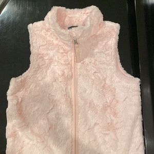 North Face Size 6 (Girl) Kids Pink Vest - Like New $40 OBO